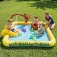 preview thumbnail 4 of 8, Gymax Inflatable Play Pool Center w/Water Slide Monkey & Tree Stump - Multi-colored