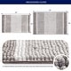 preview thumbnail 11 of 31, Subrtex Rugs Chenille Gradient Stripe Pattern Soft Plush Bath Rug Shower Water Absorbent Mat