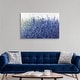 preview thumbnail 20 of 25, "Shades Of Blue Wild Flowers" Abstract Floral Landscape Canvas Wall Art