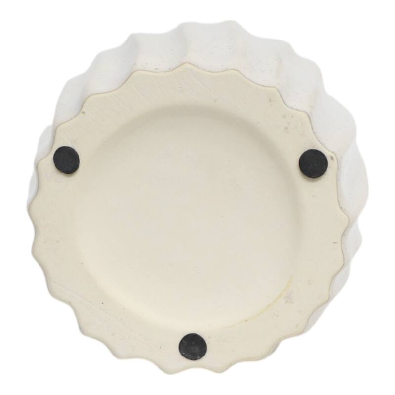 Ceramic Decorative Vase Tall Flower Sculpted Inspired Design