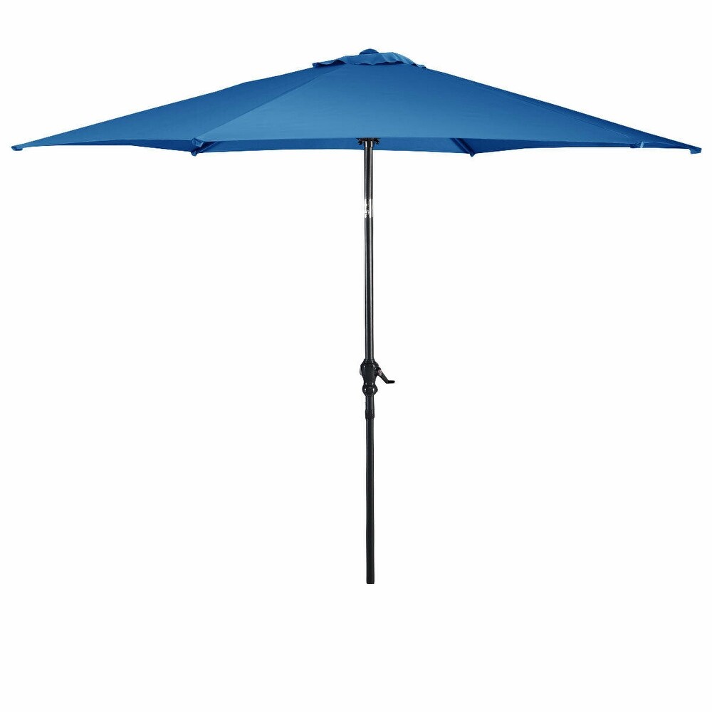 Overstock10 Ft 6 Ribs Patio Umbrella With Crank Orange Dailymail