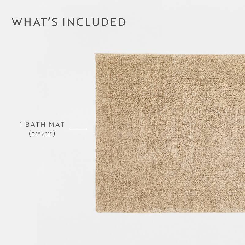 Becky Cameron 100% Cotton Reversible Solid Bath Mat