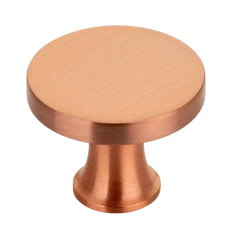 Copper Kitchen Cabinet Knobs 1-1/4 inch (32 mm) Diameter 100% Solid Brass Drawer Knob (10-PACK) - Copper