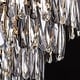 preview thumbnail 12 of 12, 32" Grey Modern Crystal Chandelier Round Crystals Chandeliers 8-Tier Crystal Pendant Light 9-Light for Dining Room Living Room