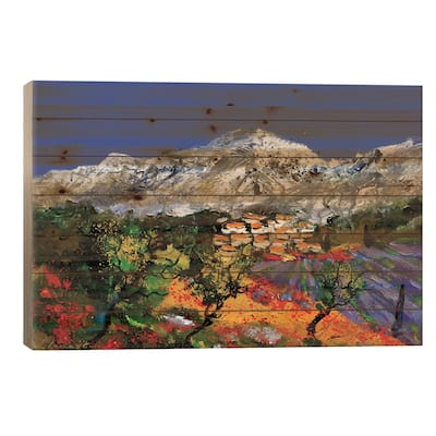 Wonderful Provence Print On Wood by Pol Ledent - Multi-Color