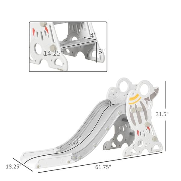 dimension image slide 1 of 2, Kids Indoor Slide,Small Toddler Slide,Space Toy Playset for Girls&Boys