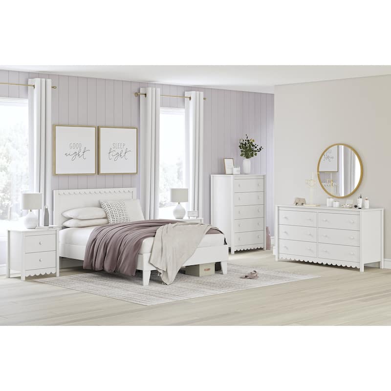 Signature Design by Ashley Hallityn White Dresser