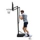 preview thumbnail 1 of 4, Teenagers Portable Basketball Hoop Height Adjustable basketball hoop stand 6.6ft - 10ft Black