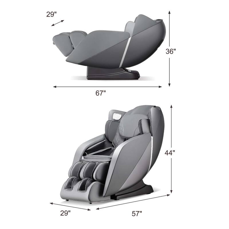 Comfort Full Body Massage Chair with Voice Control Heat Foot Roller