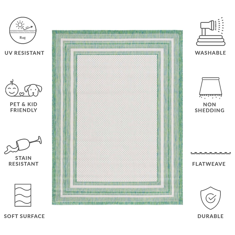 SAFAVIEH Courtyard Vickie Indoor/ Outdoor Waterproof Patio Backyard Rug