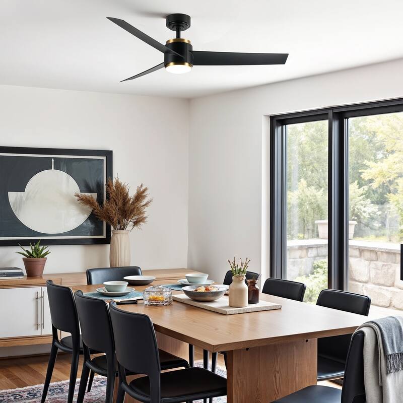 CO-Z 52" LED Ceiling Fan with Dimmable Light Kit and Remote Control - 52 Inches