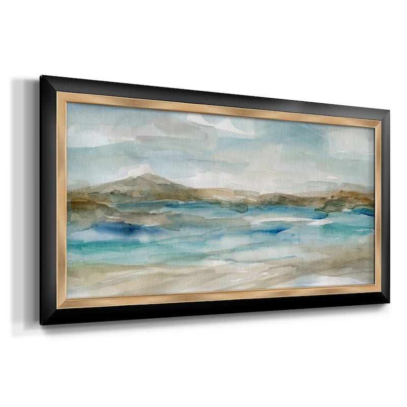 Peaceful Beach II Premium Framed Canvas- Ready to Hang