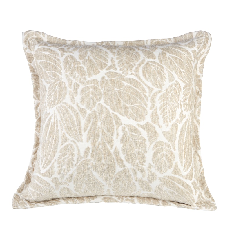 Klear Vu Katelyn Chenille Textured Decorative Toss Pillow Covers 20" x 20" (Set of 2) - Taupe