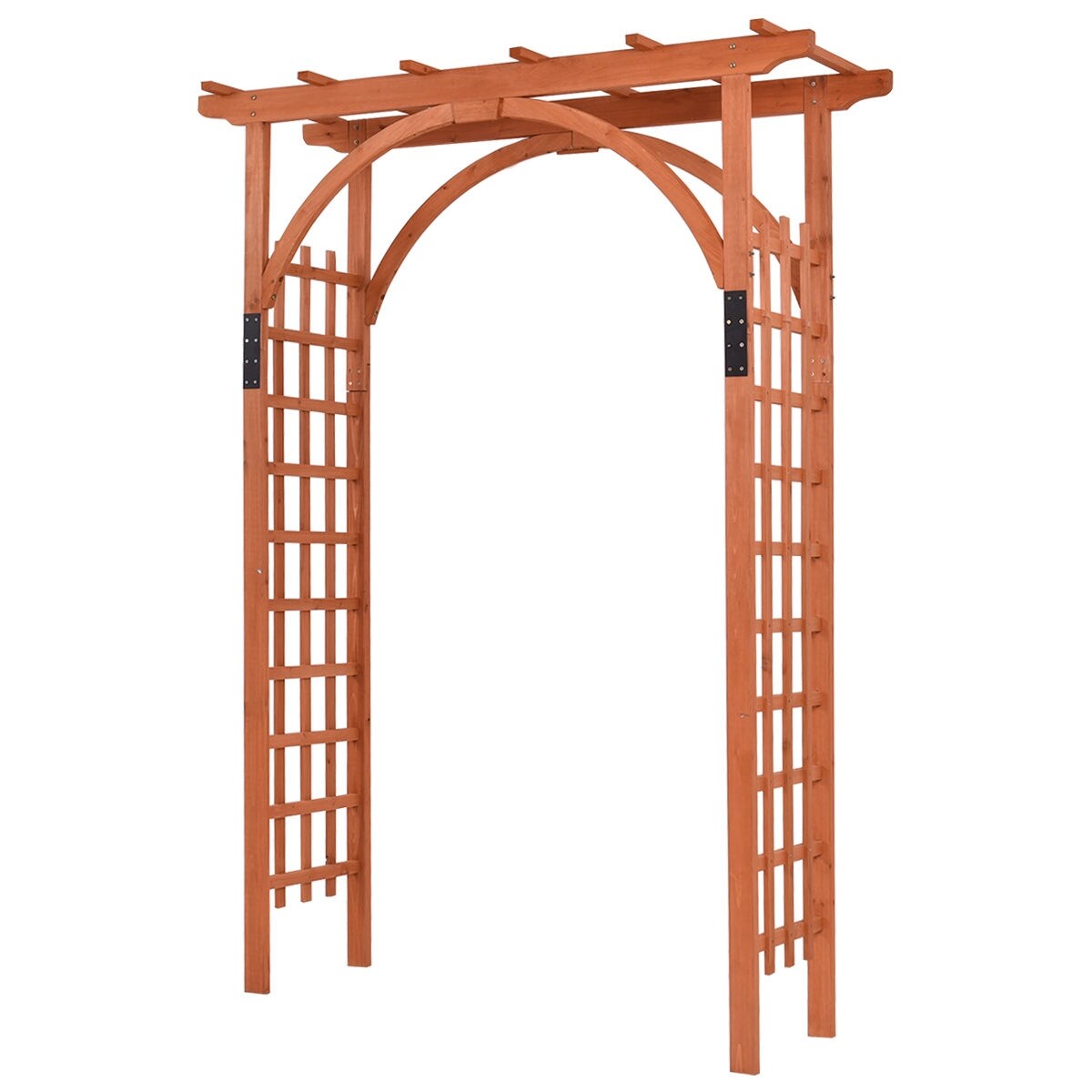 Shop Costway Premium Outdoor Wooden Cedar Arbor Arch Pergola