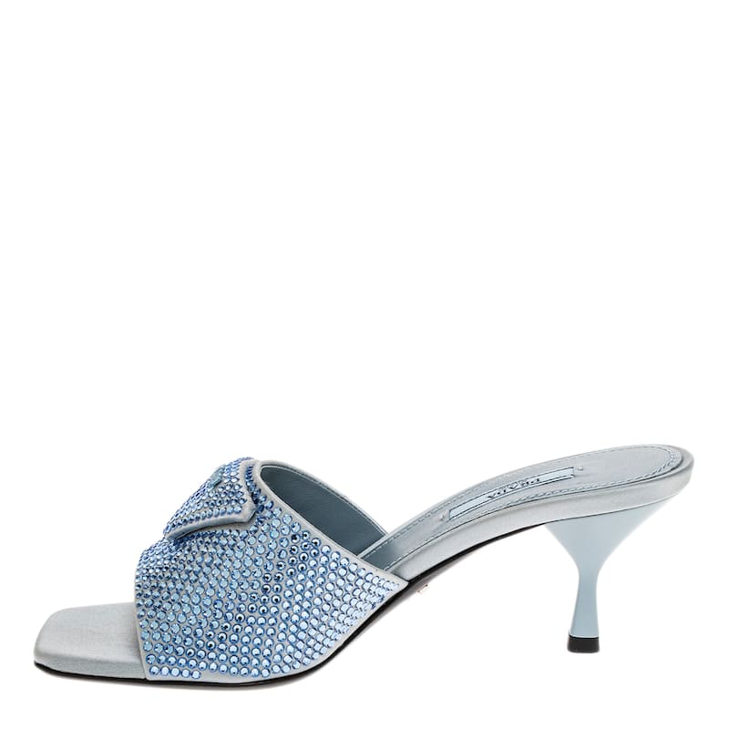 Prada Crystal Embellished Mules