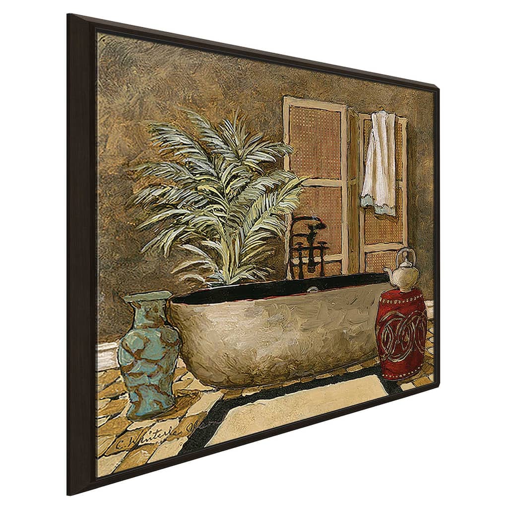 "Asian Warmth I" Print on Floating Canvas