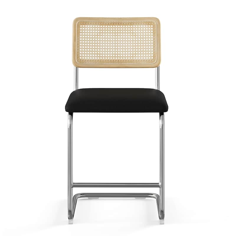 Hayward Cane Back Fabric Counter Height Stool (Set of 2)