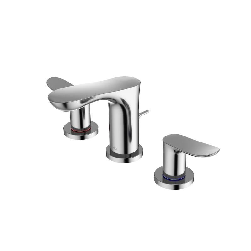 TOTO Global 1.2 GPM Widespread Bathroom Faucet with Pop-Up Drain