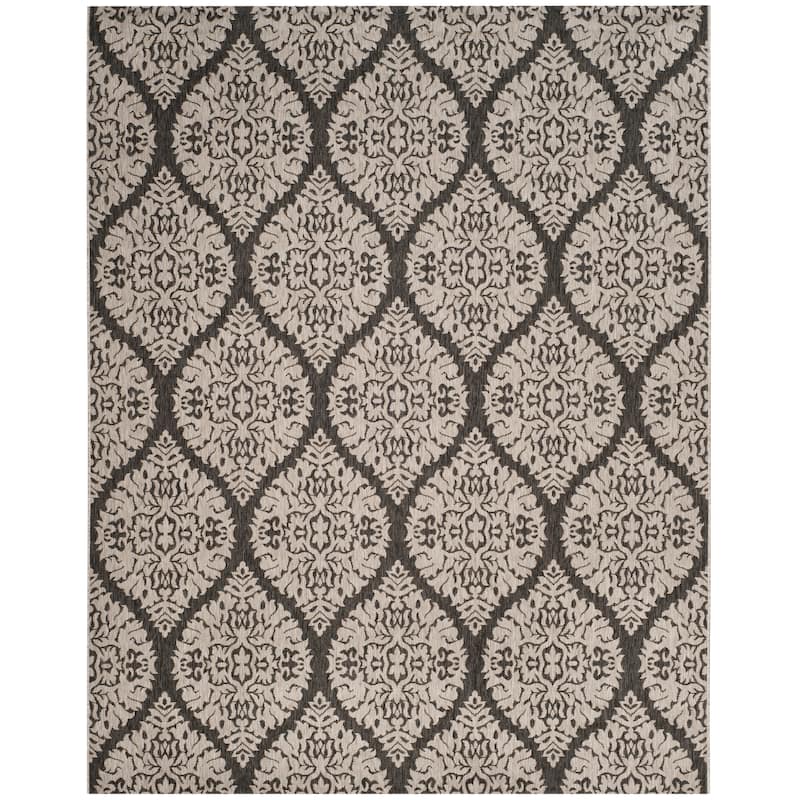 SAFAVIEH Courtyard Tinka Casual Rug - Stone/Grey - 8' x 10'