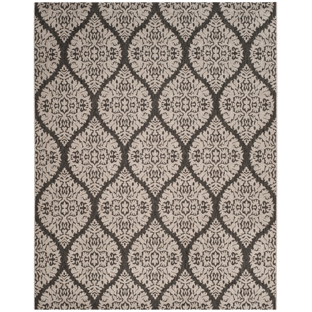 SAFAVIEH Courtyard Tinka Casual Rug - Stone/Grey - 8' x 10'