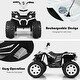preview thumbnail 5 of 4, 12V Kids 4-Wheeler ATV Quad Ride On Car -White - 42" x 25.5" x 29"(L x W x H)