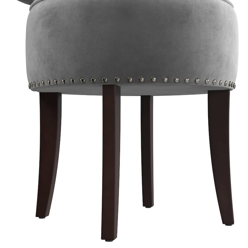 Hillsdale Furniture Lena Wood Vanity Stool