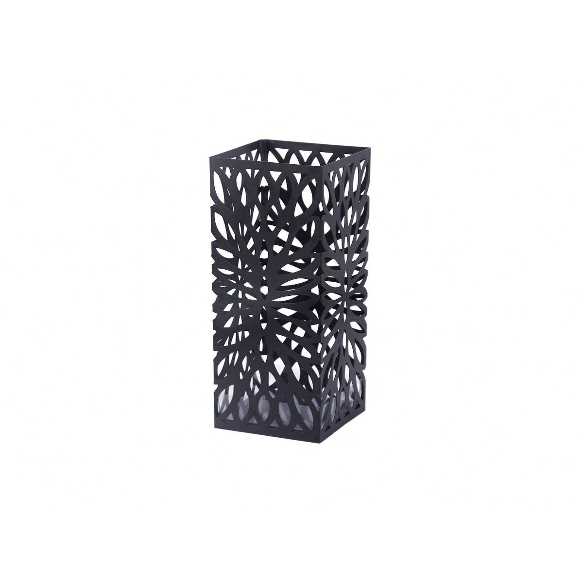 Black Steel Square Umbrella Stand Freestanding, for Canes