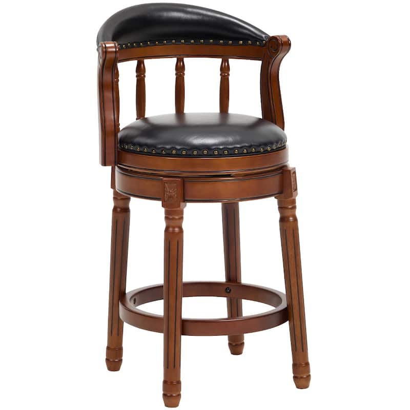 Wooden Swivel Bar Height Chair Side Chair