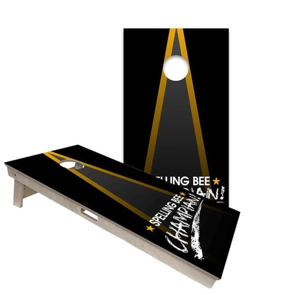 slide 2 of 6, Spelling Bee Regulation 2x4 Cornhole Board Set All-Weather - Include Carrying Case