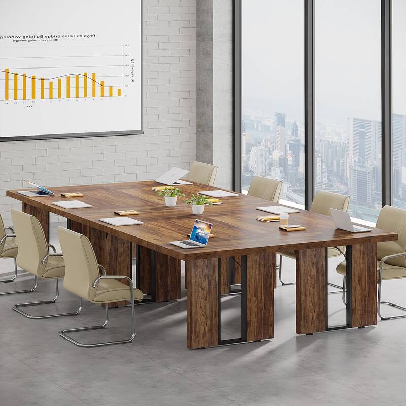 70.9" L x 31.5" W Rectangular Wood Conference Table for 6 to 8