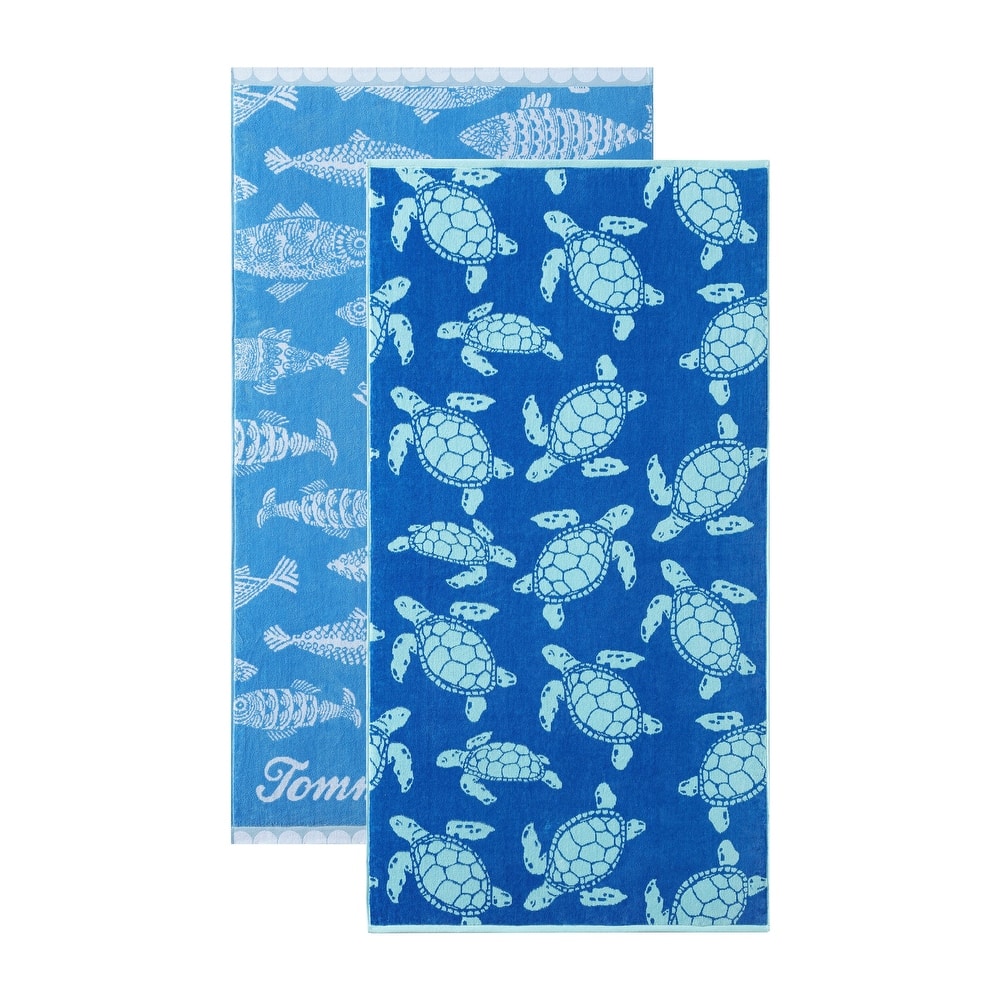Tommy Bahama Printed 2 Piece Beach Towel Set - 36 x 72