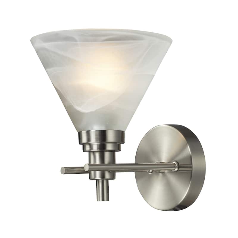 Pemberton 9-inch High 1-Light Sconce in Brushed Nickel - 7