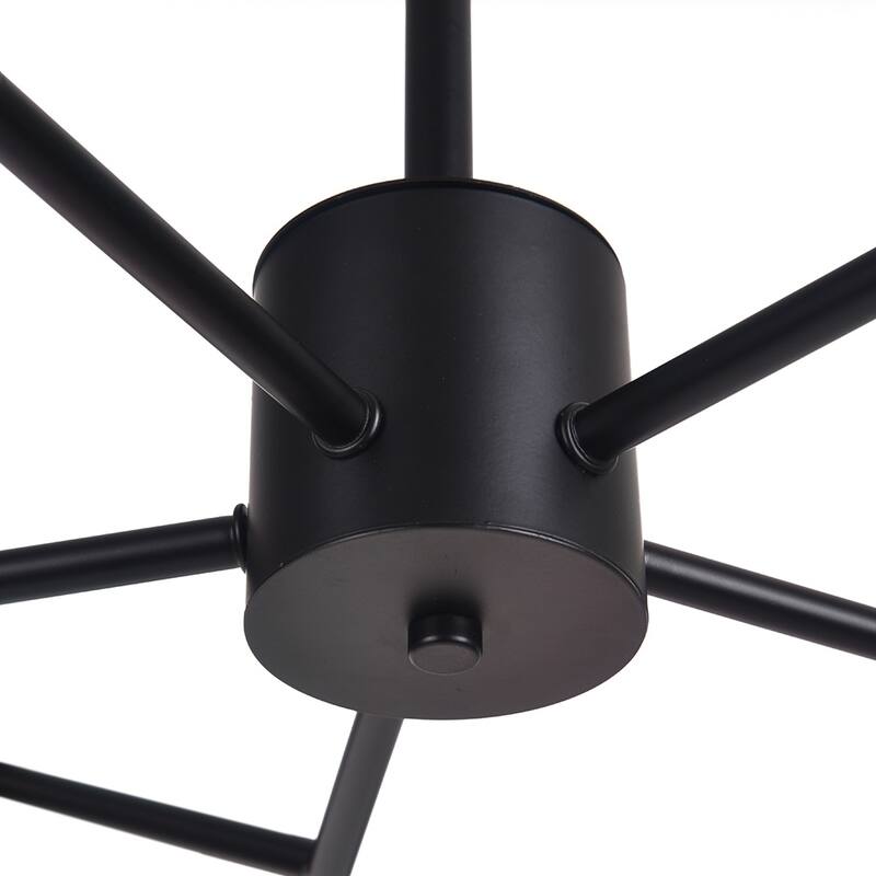 15-Light Modern Linear Sputnik Kitchen Island Light Branch Cluster Glass Globe Bubble Chandelier