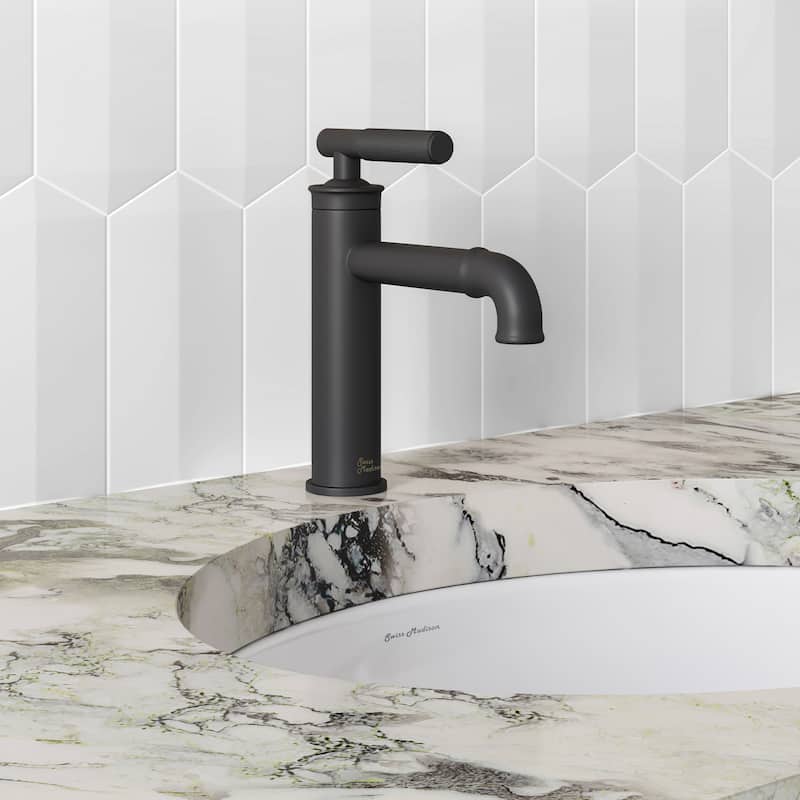Avallon Single Hole, Single-Handle Sleek, Bathroom Faucet - Matte Black