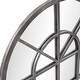 preview thumbnail 4 of 5, Allan Andrews Antique Silver Metal Arched Windowpane Wall Mirror - Antique Silver - 49" H x 29" W" x 1" D