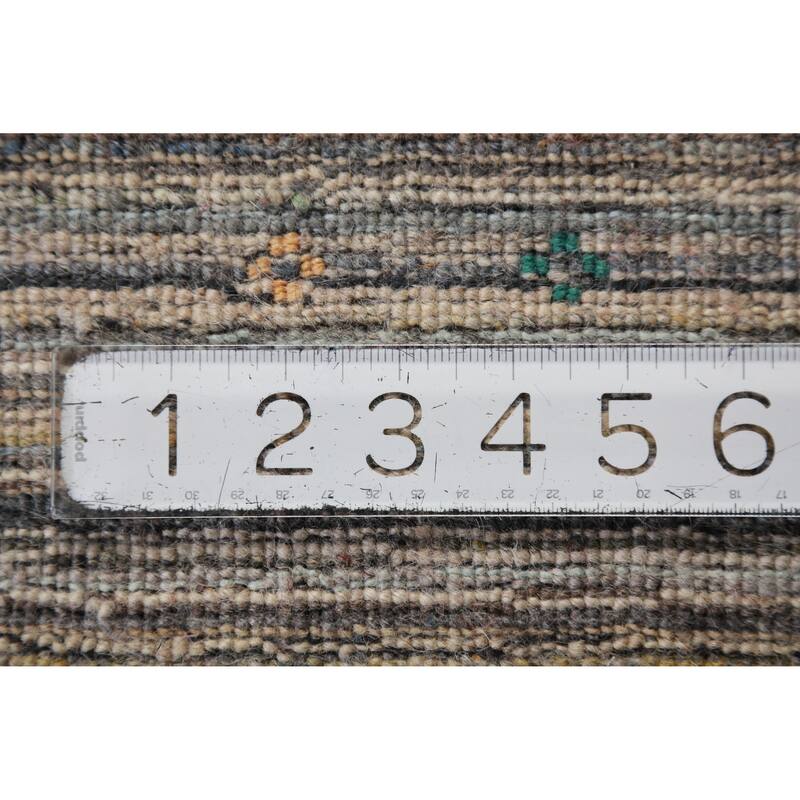 Hand Knotted Oriental 100% Wool Carpet Tribal Tribal Multi-Colored Gabbeh Area Rug - 11' 6'' X 9' 0''