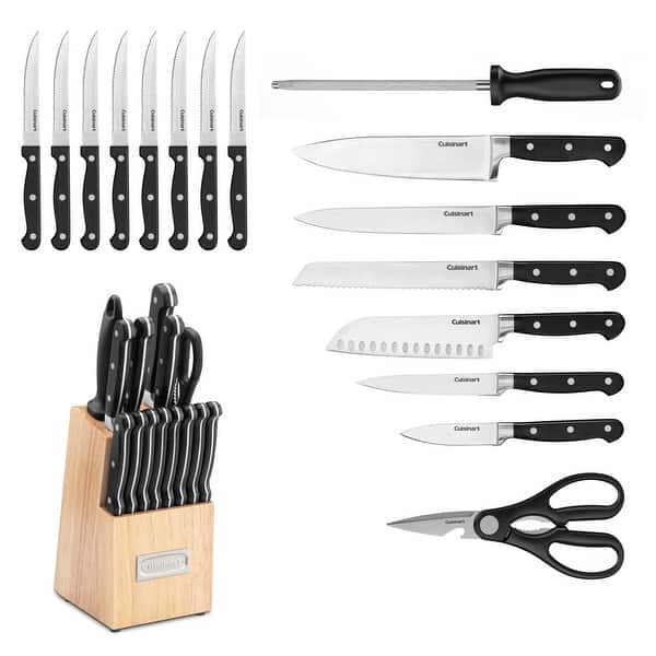 16pc Triple Rivet Cutlery Block Set Bed Bath & Beyond 9930211