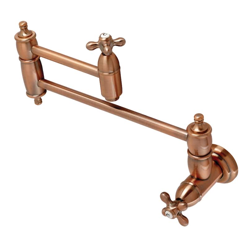 Kingston Brass Restoration Wall Mount Pot Filler Kitchen Faucet