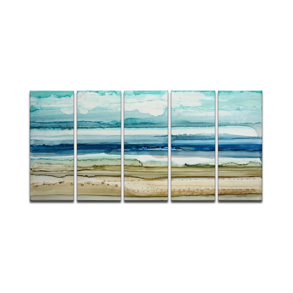 'Dreamers Shore' 5 Piece Wrapped Canvas Wall Art Set by Norman Wyatt Jr.