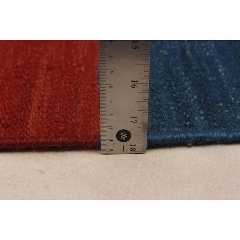ECARPETGALLERY Flat-Weave Boho Multi Color Wool Kilim - 9'7 x 13'1