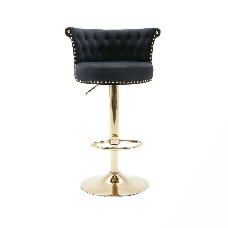 2PCS Swivel Counter Height Bar Stools