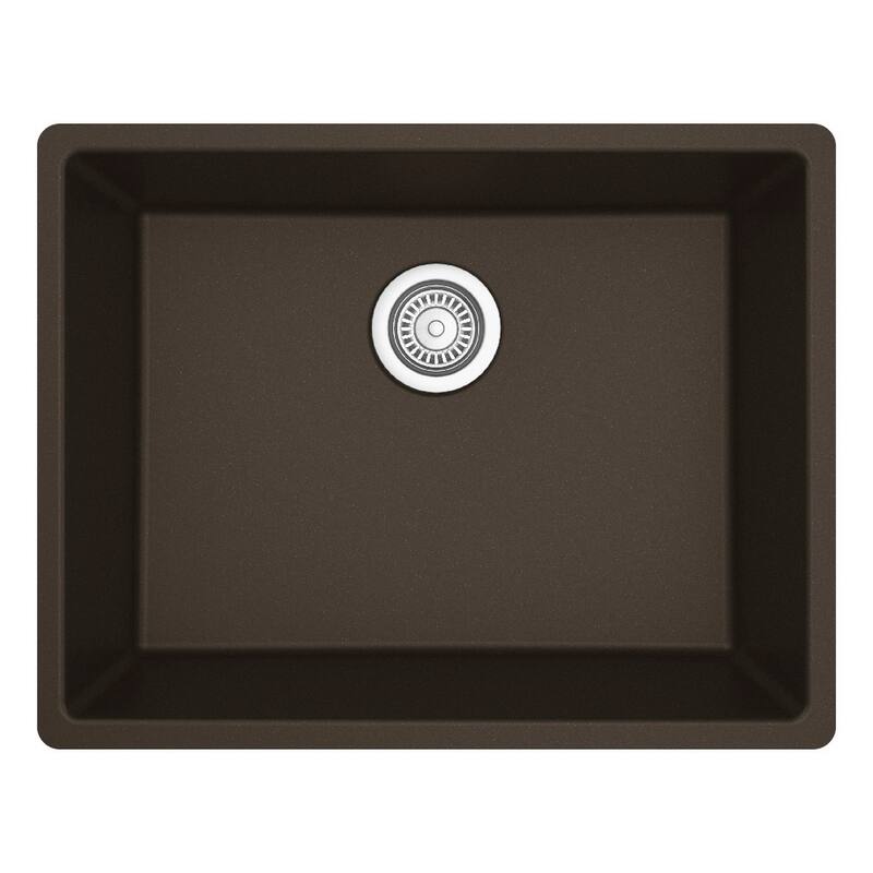 Karran Undermount 24.38 in Single Bowl Quartz Kitchen Sink Kit