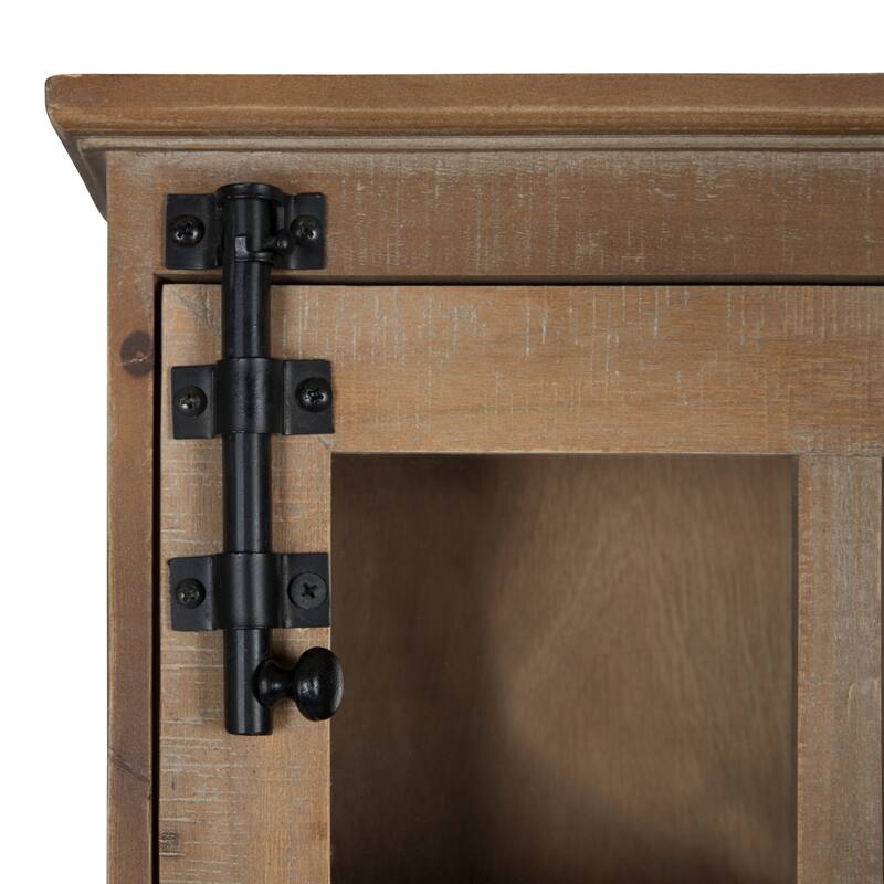Kate and Laurel Hutchins Decorative Wood Wall Cabinet