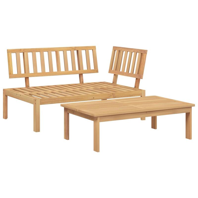 vidaXL Sofa Set in Solid Acacia Wood