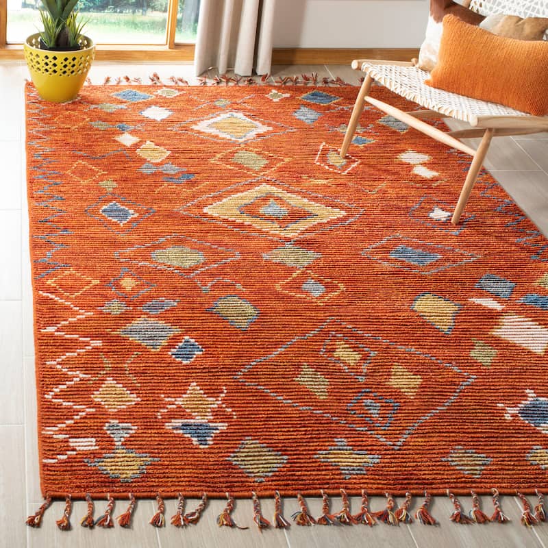 Lauren Ralph Lauren Handmade Nahla Southwestern Tribal Wool Area Rug - 8' x 10' - Currant