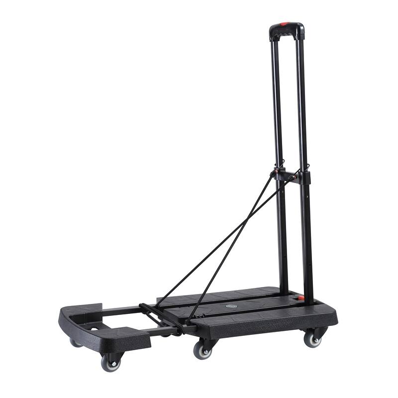 330 lb Capacity 6-wheel Retractable Hand Truck with TPR Wheels