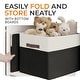 preview thumbnail 16 of 22, Cheer Collection 4 Pack Large Fabric Storage Baskets with Handles Collapsible Organizer Bins