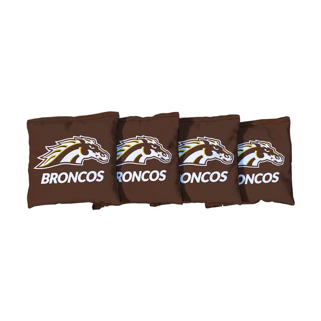 Western Michigan Brown Cornhole Bags