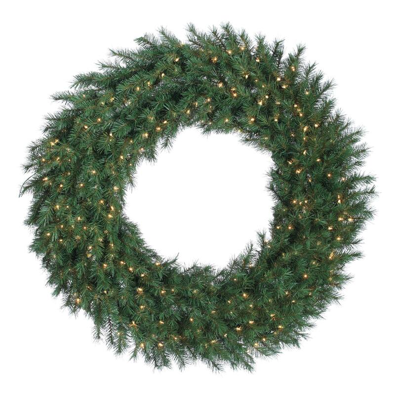 Grand 48 Inch Aspen Spruce Wreath with 500 Tips - Green