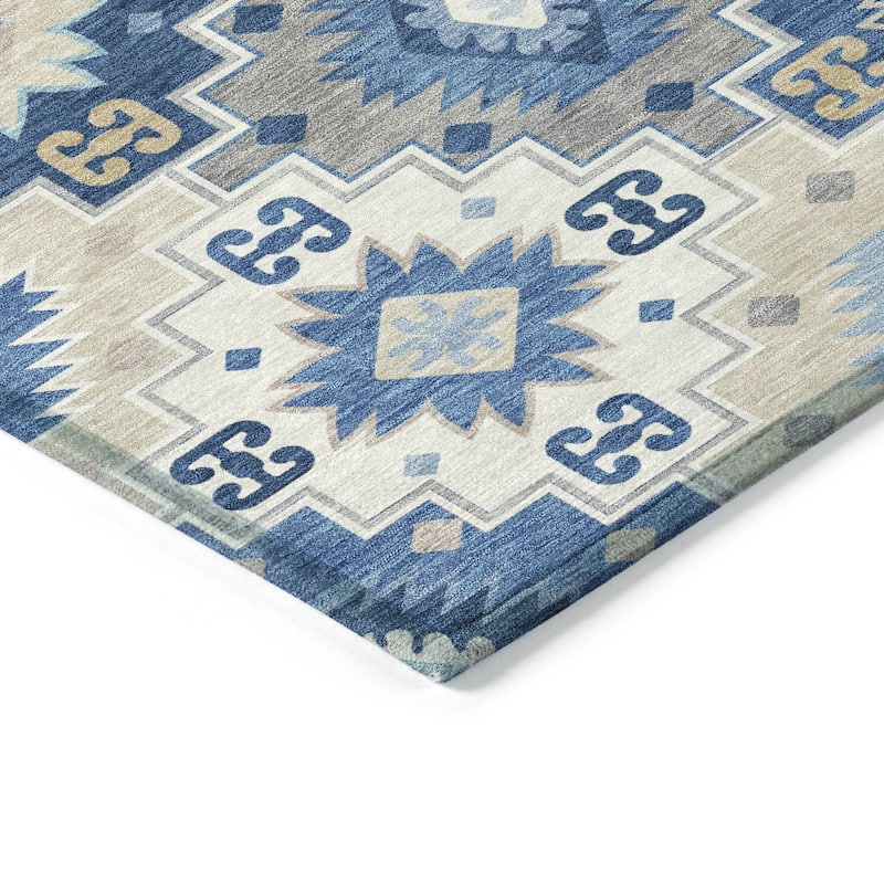 HomeRoots Southwestern Transitional Rectangle Outdoor Rug